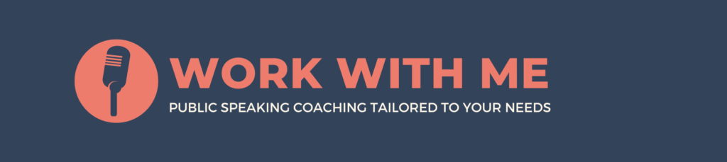 overcome speaker anxiety - work with me - public speaking training with Stefanie Schornsheim